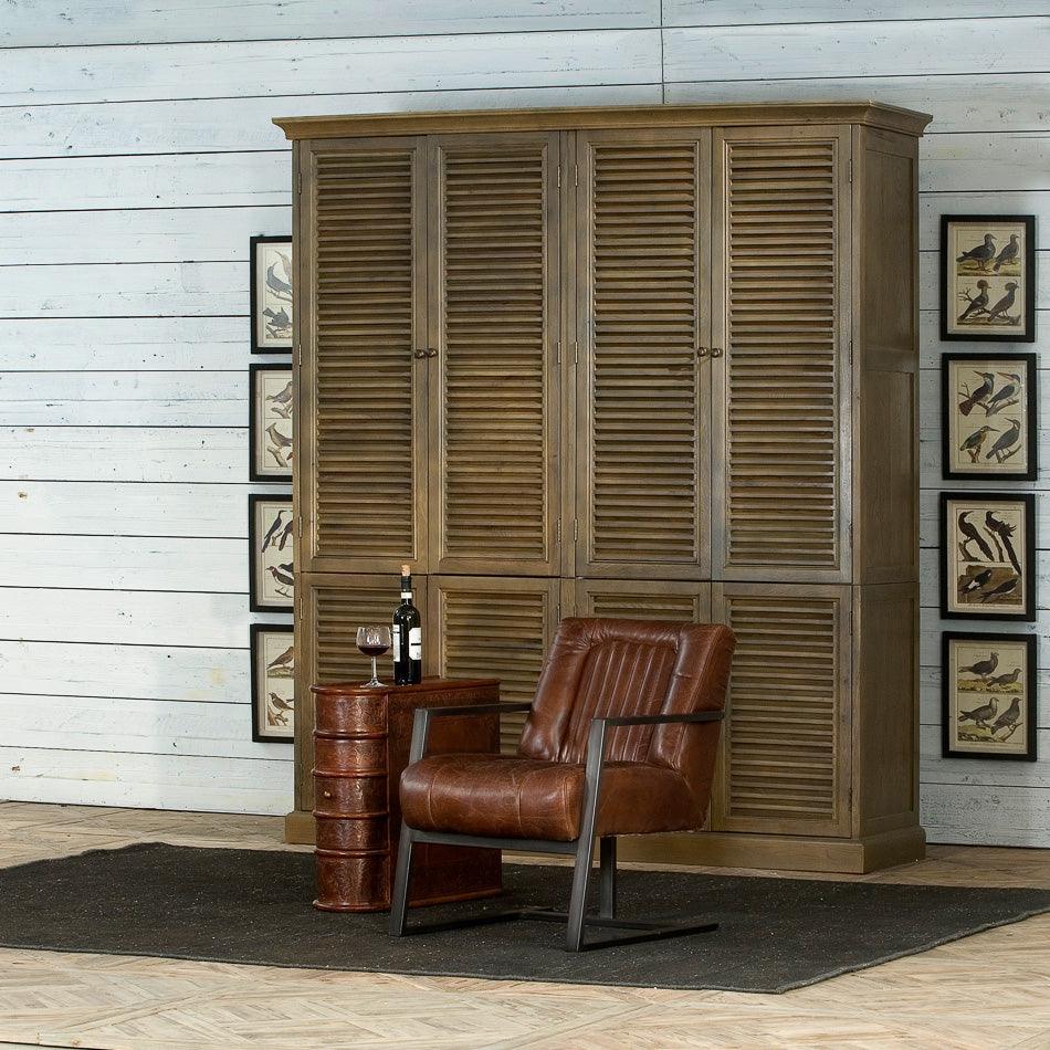 Sarreid Barnes Leather Book Side Table ACCENT TABLES