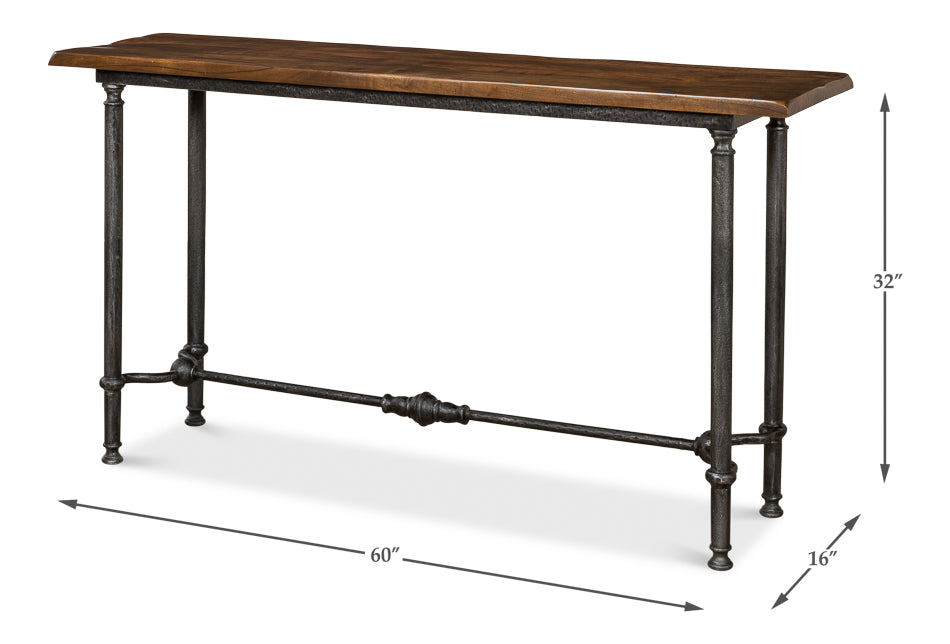 American Home Furniture | Sarreid - Layton Lodge Console Table - Natural Fnsh