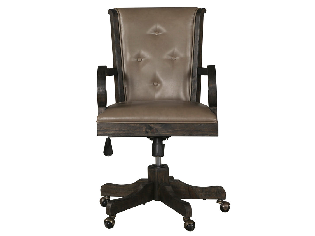 Bellamy Peppercorn Fully Upholstered Swivel Chair - H2491-83