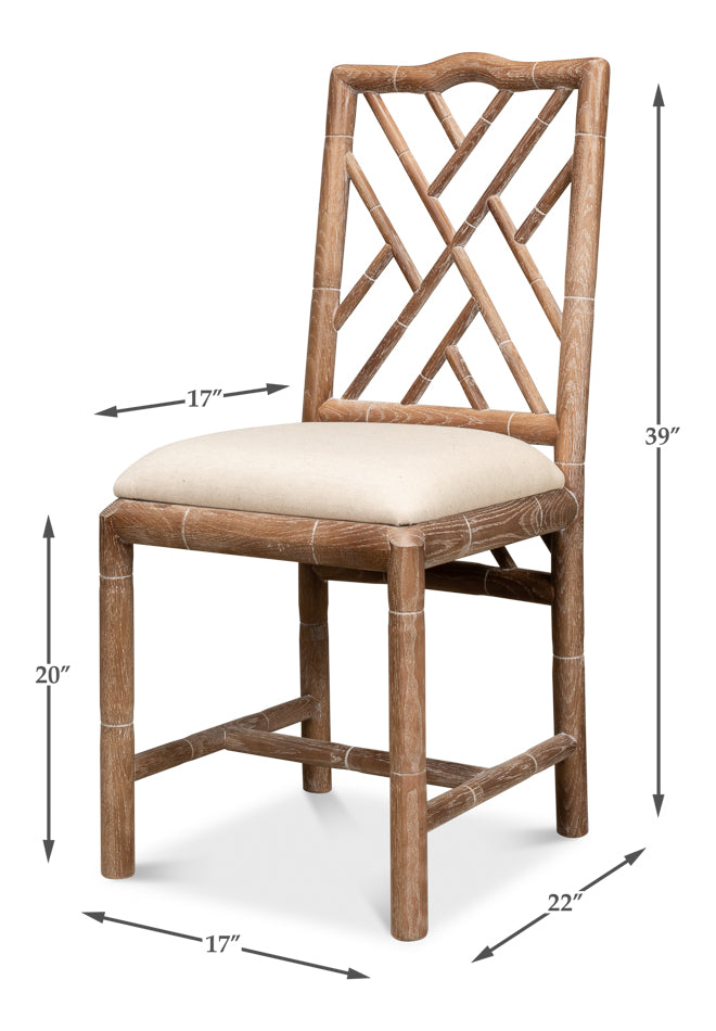 American Home Furniture | Sarreid - Brighton Bamboo Side Chair 2 - Set of 2