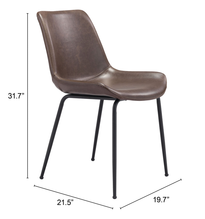 Byron Dining Chair (Set of 2) Brown - 101777