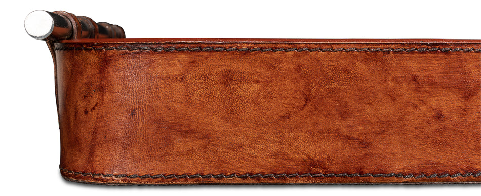 American Home Furniture | Sarreid - Safari Leather Tray