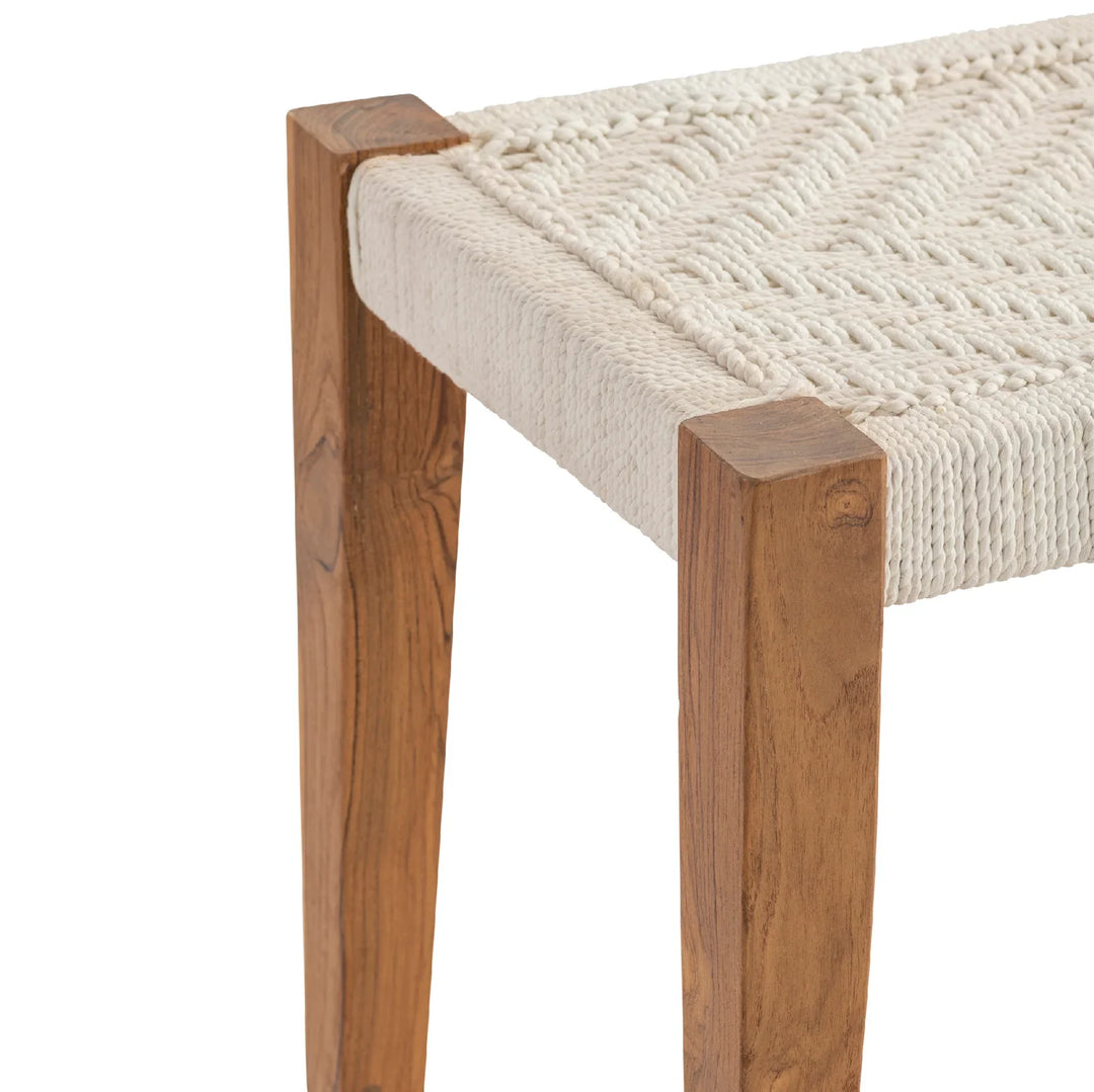 Bengal Manor Jute Bench - AmericanHomeFurniture