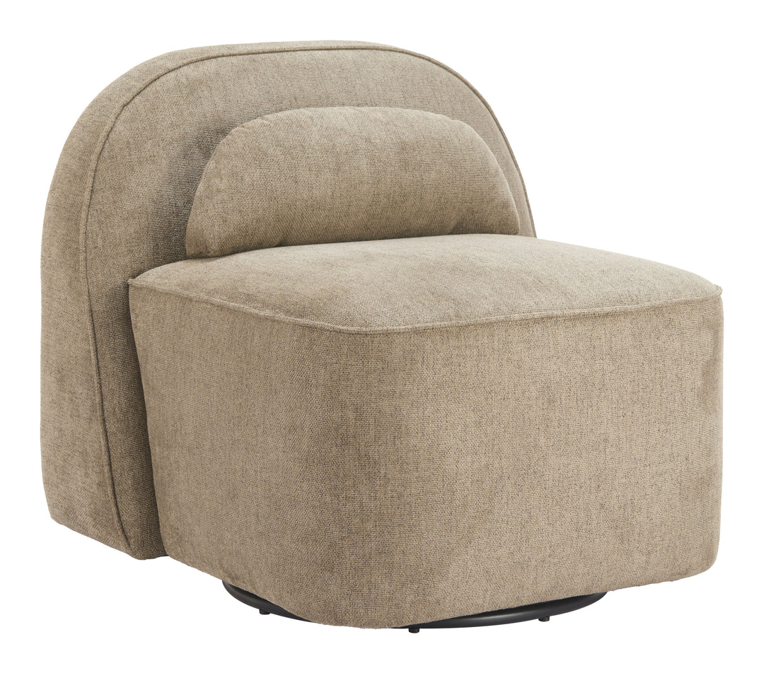 Kakao Swivel Chair Olive Brown
