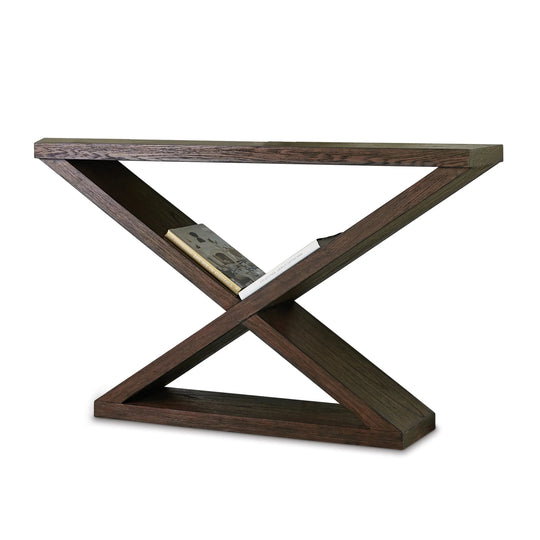 Ambella Home Salone Scuro Double-V Console Table CONSOLE TABLES