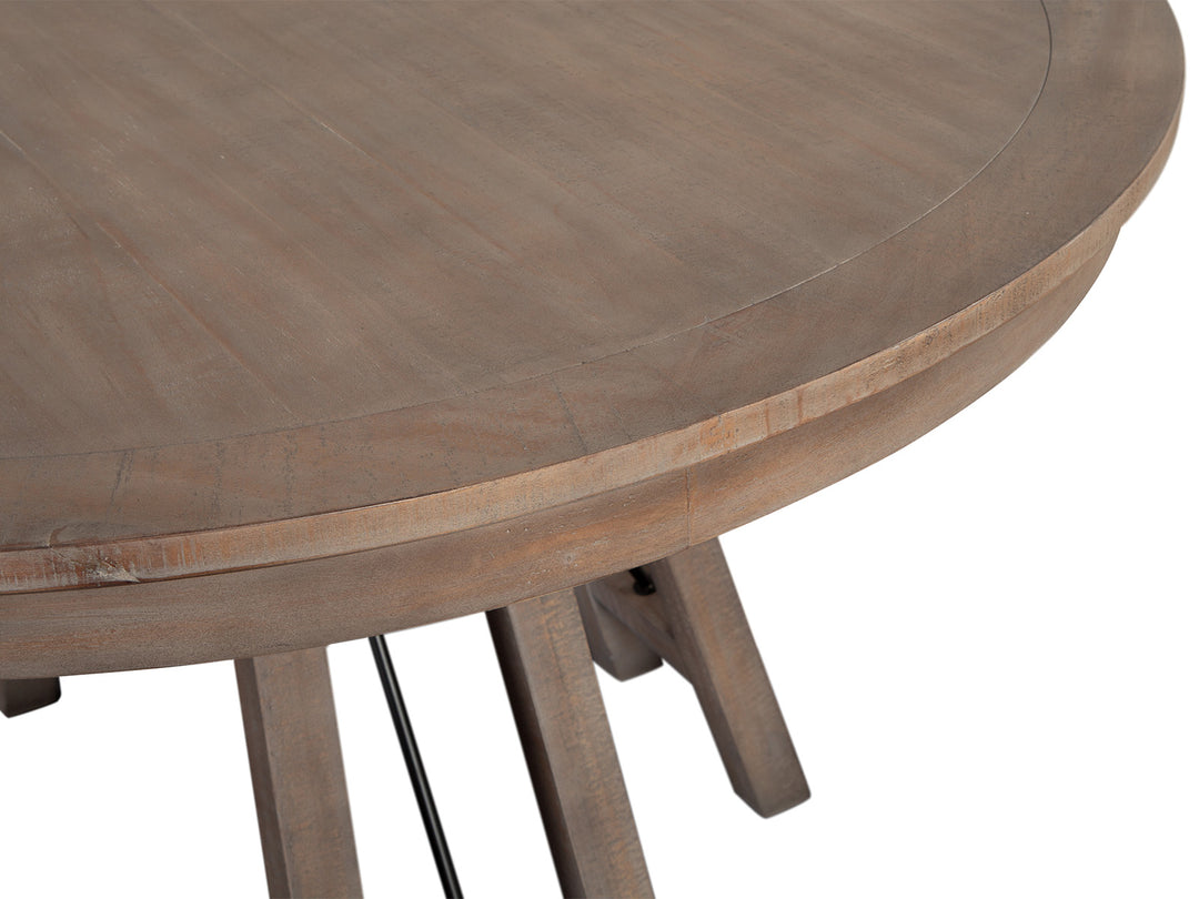 Paxton Place Dovetail Grey 52" Round Dining Table - D4805-27