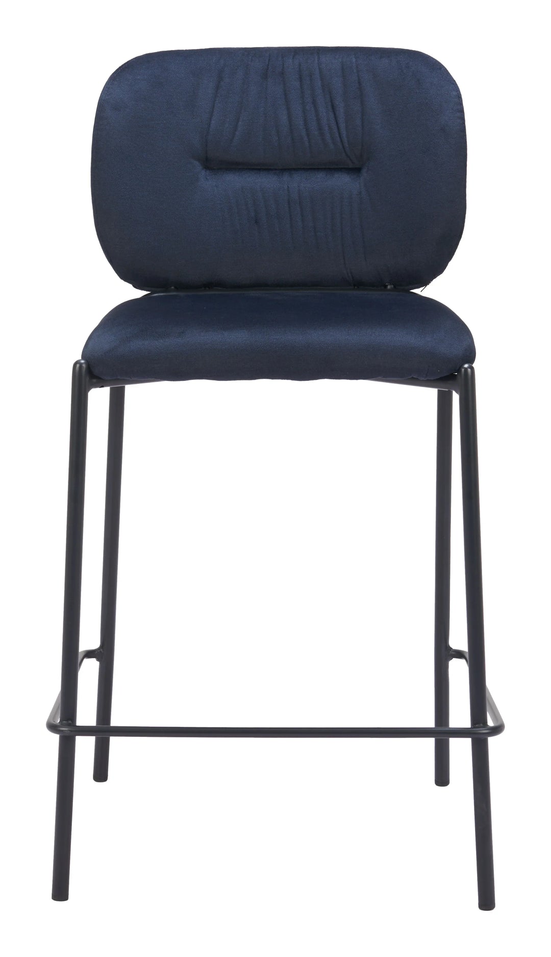 Plat Counter Stool (Set of 2) Blue - AmericanHomeFurniture
