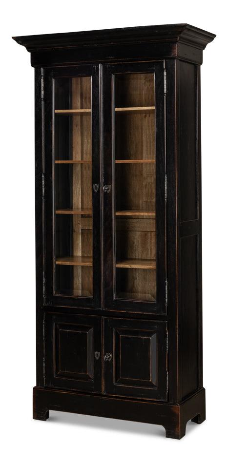 Sarreid Bookcase In Ebony Finish BOOKCASES + SHELVES