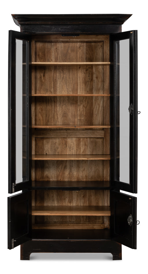 American Home Furniture | Sarreid - Bookcase In Ebony Finish