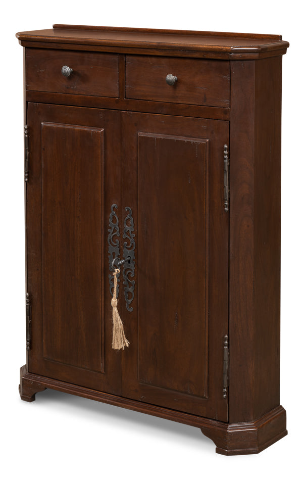 American Home Furniture | Sarreid - Austrian Hall Cabinet - Walnut