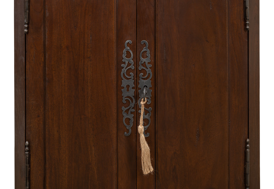 American Home Furniture | Sarreid - Austrian Hall Cabinet - Walnut