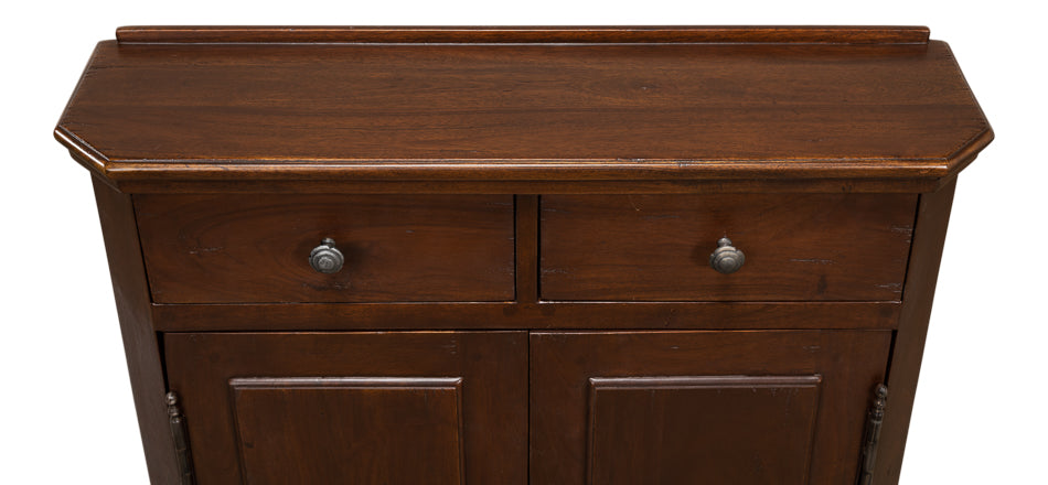 American Home Furniture | Sarreid - Austrian Hall Cabinet - Walnut