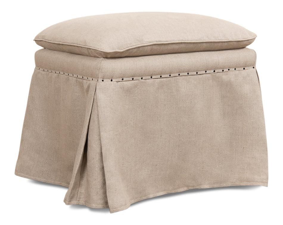 Sarreid Draped Ottoman - Set of 2 OTTOMANS, POUFS, + STOOLS