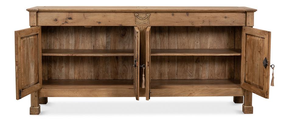 Sarreid Caracole Credenza - Driftwood Finish SIDEBOARDS + CREDENZAS