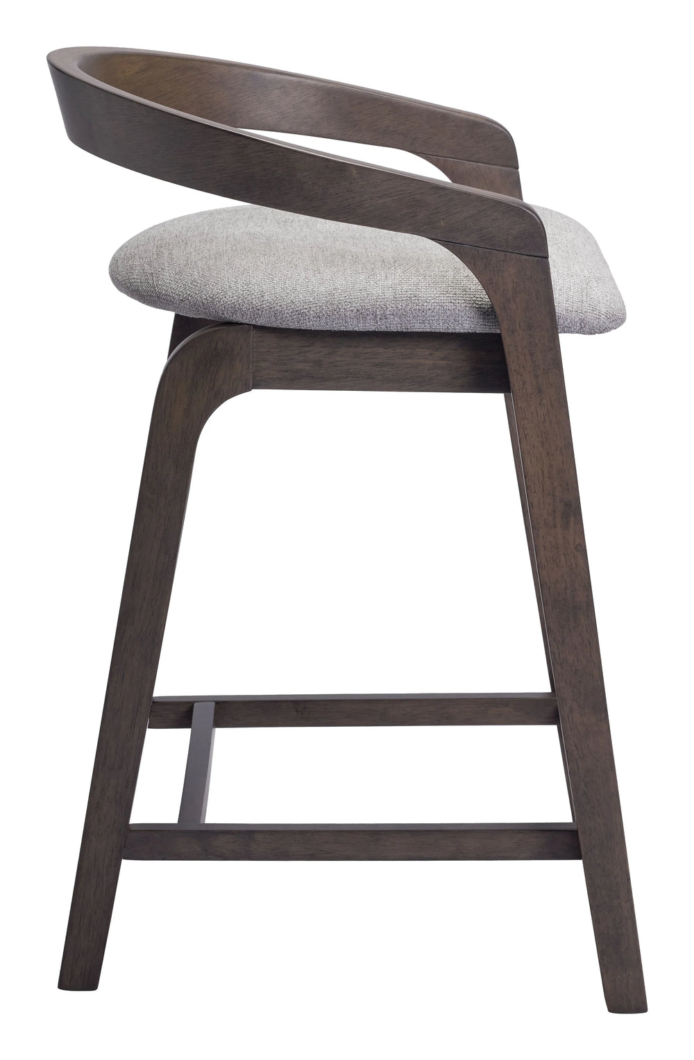 Troy Counter Stool (Set of 2) Dove Gray & Espresso - AmericanHomeFurniture