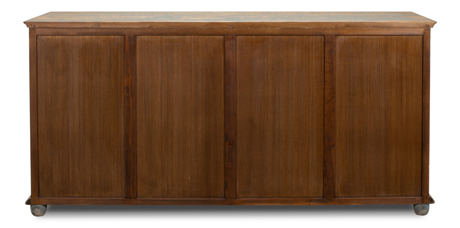 American Home Furniture | Sarreid - Four Diamonds Sideboard - Blue