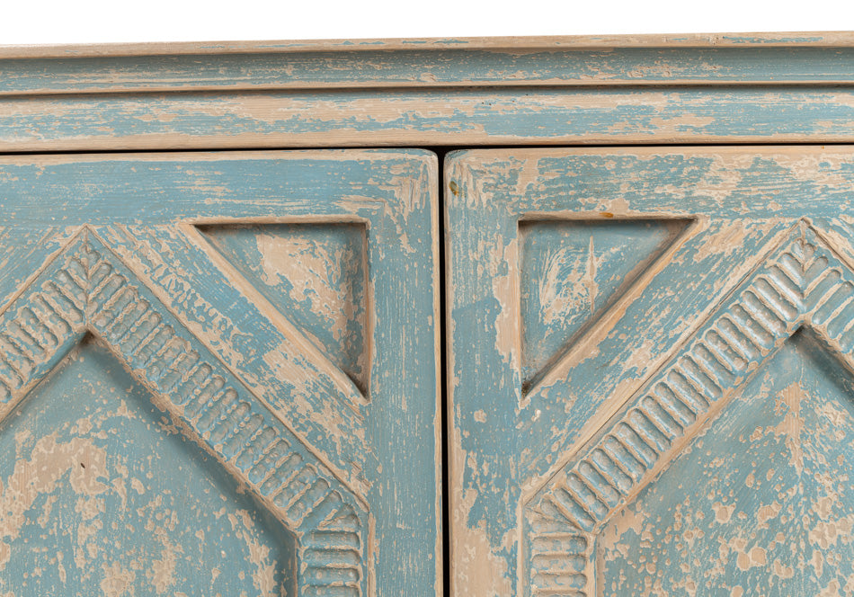 American Home Furniture | Sarreid - Four Diamonds Sideboard - Blue