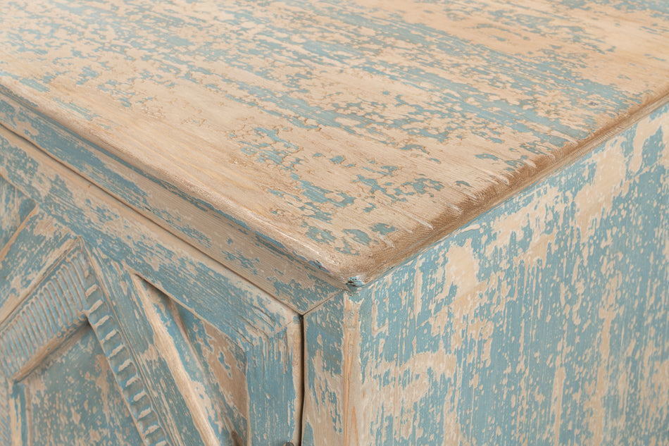 American Home Furniture | Sarreid - Four Diamonds Sideboard - Blue