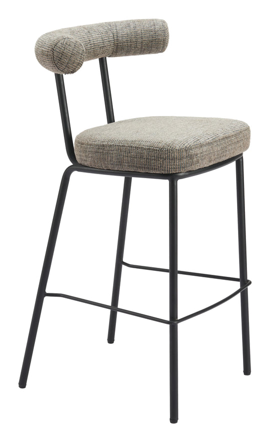 Zuo Kede Barstool Green Tweed BAR STOOLS + COUNTER STOOLS