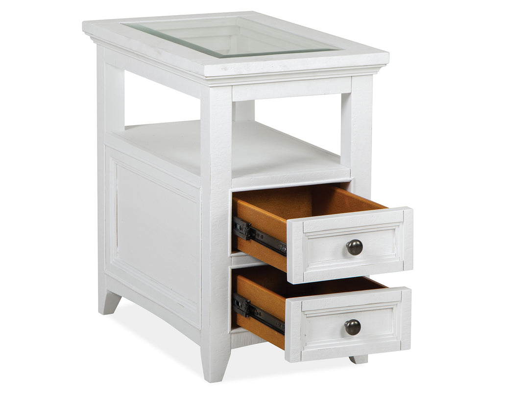 Heron Cove Chalk White Chairside End Table - T4400-10
