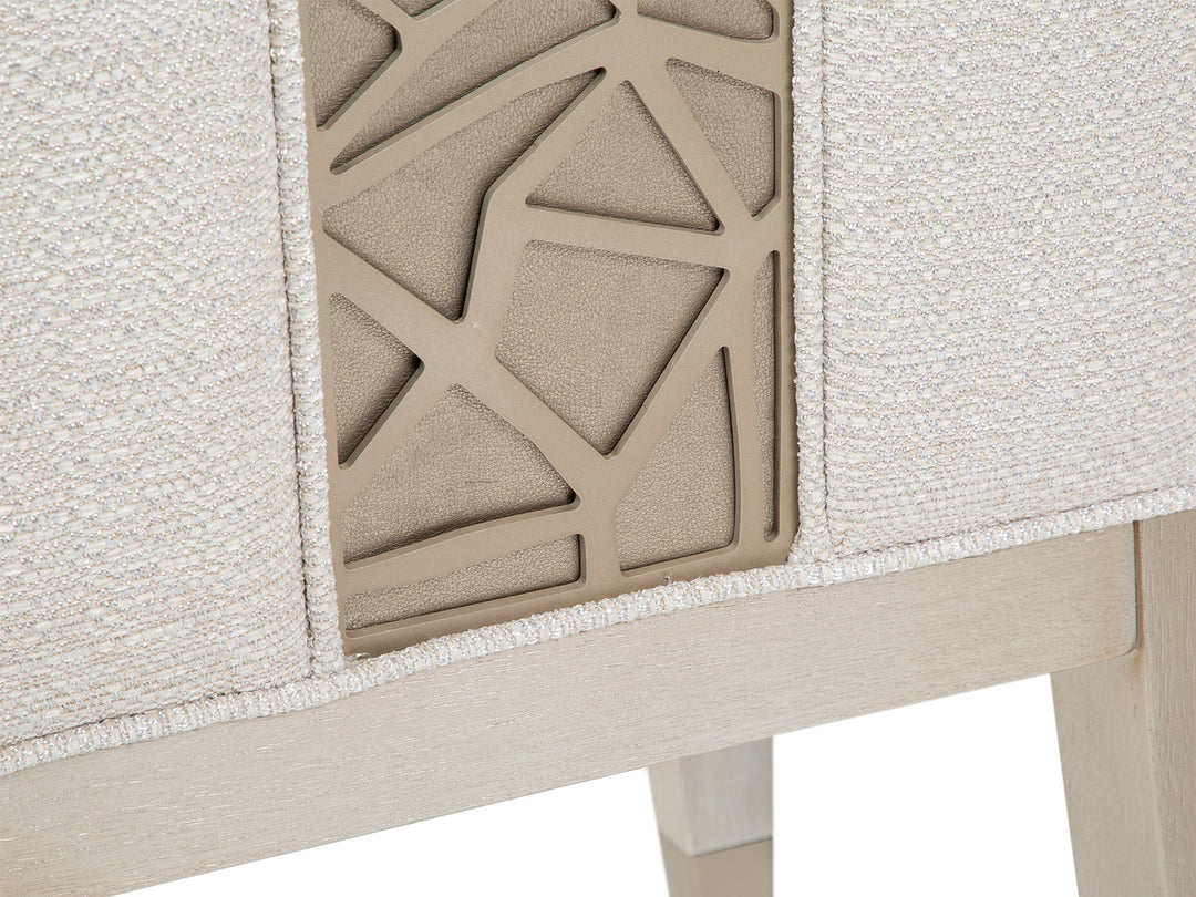 Lenox Acadia White Upholstered Host Chair - Set of 2 - D5490-66