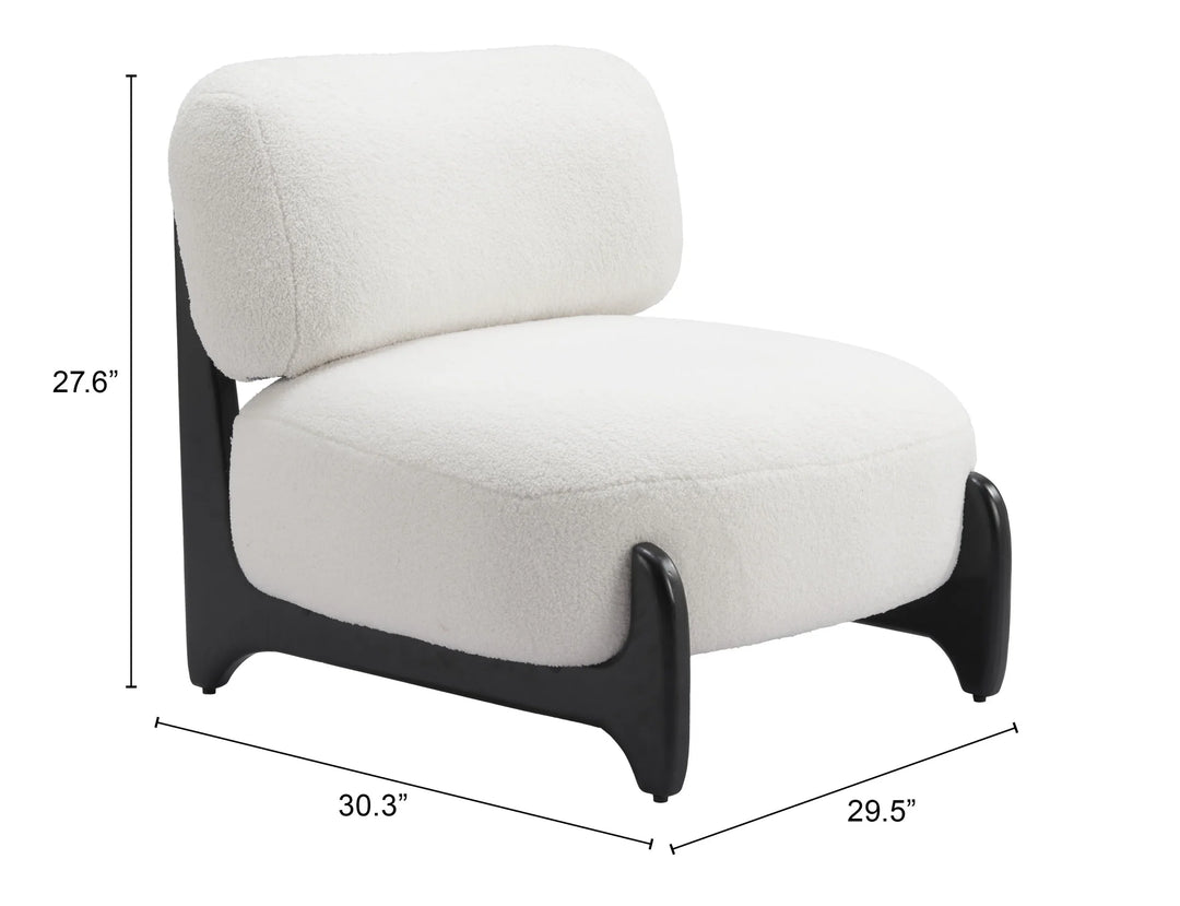 Bombo Accent Chair White - AmericanHomeFurniture