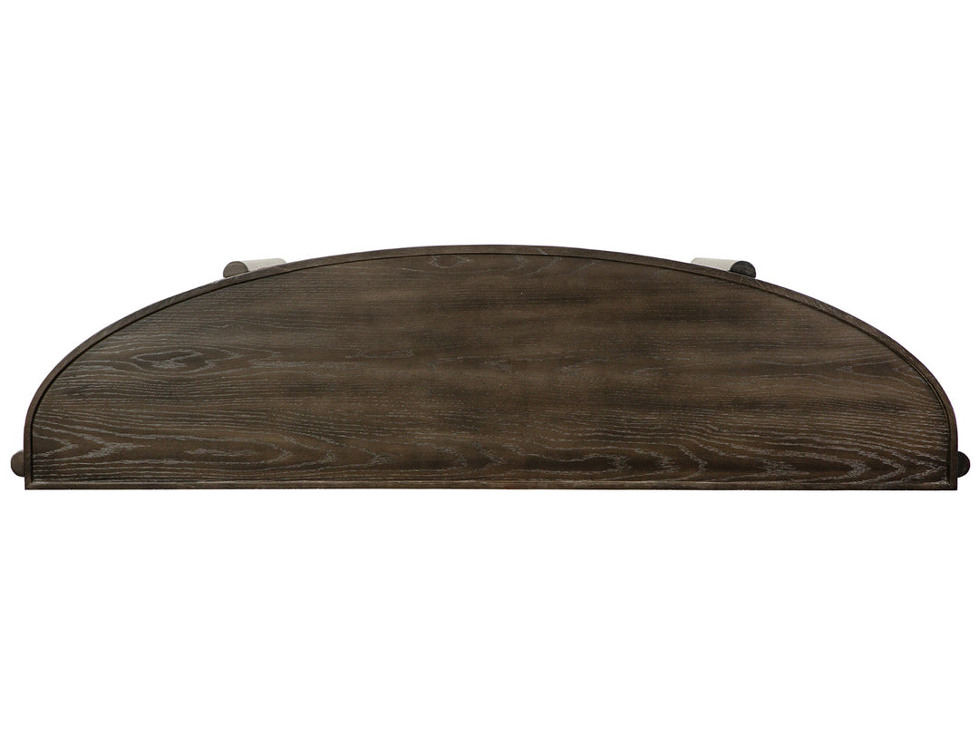 Hadleigh Black Coffee Bean Demilune Sofa Table - T5711-75
