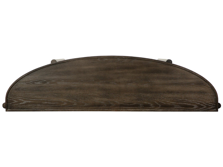 Hadleigh Black Coffee Bean Demilune Sofa Table - T5711-75
