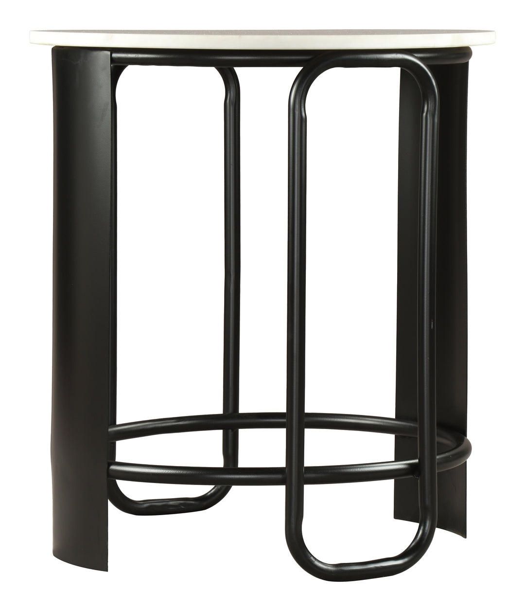 Obel Side Table White & Black