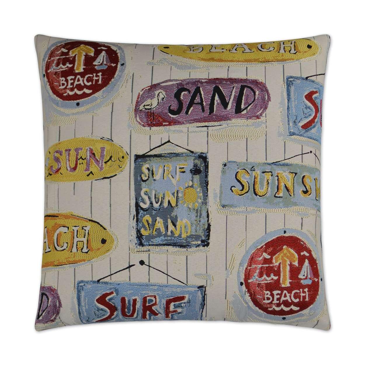 D.V. KAP Home - Sunshine Stamp Pillow - 2915-2424 | American Home Furniture