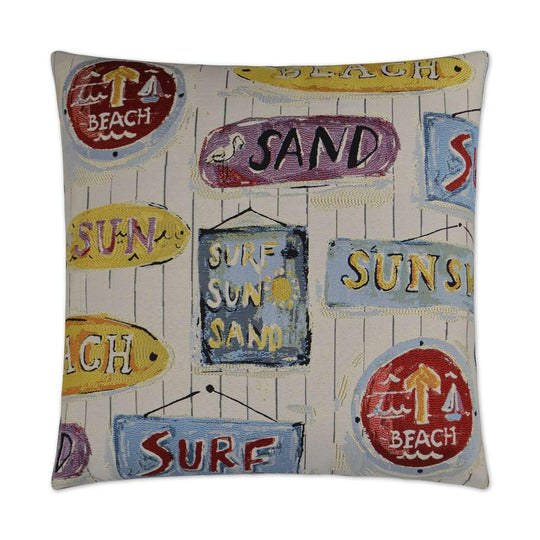 D.V. KAP Home - Sunshine Stamp Pillow - 2915-2424 | American Home Furniture