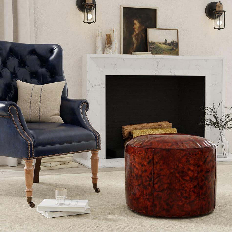 Sarreid Soccerball Stool OTTOMANS, POUFS, + STOOLS