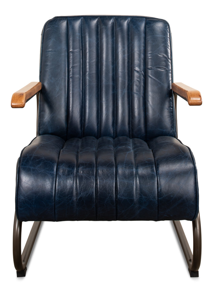 American Home Furniture | Sarreid - Bel-Air Arm Chair - Blue