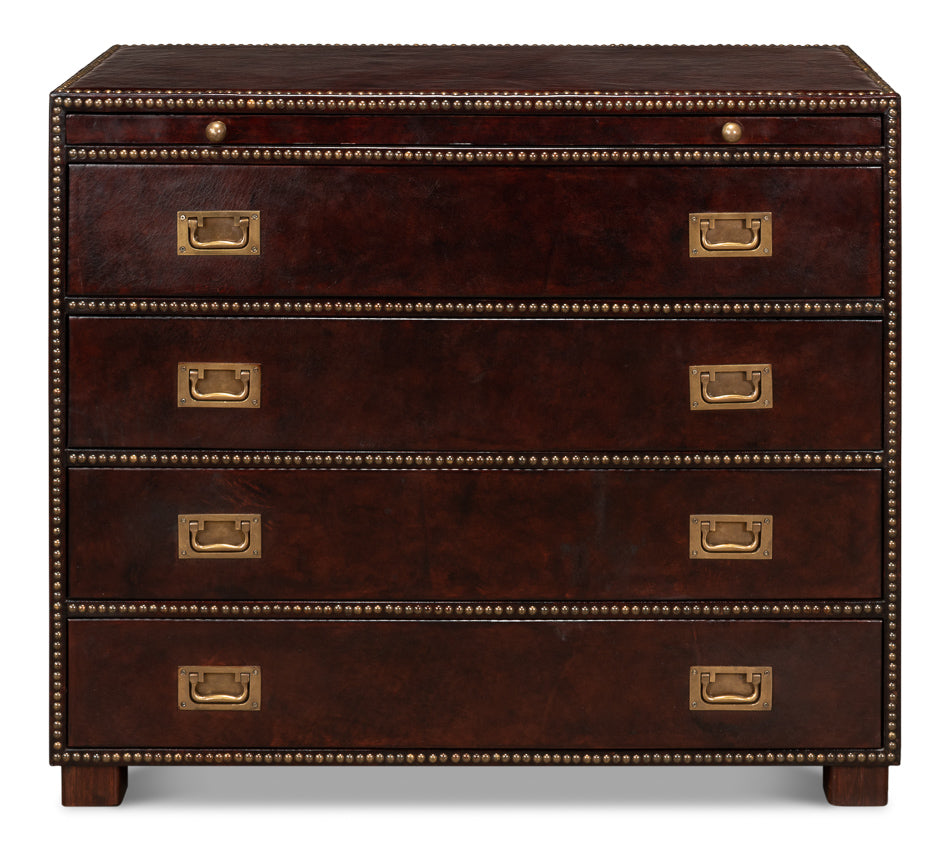 American Home Furniture | Sarreid - Studded Gentleman's Chest