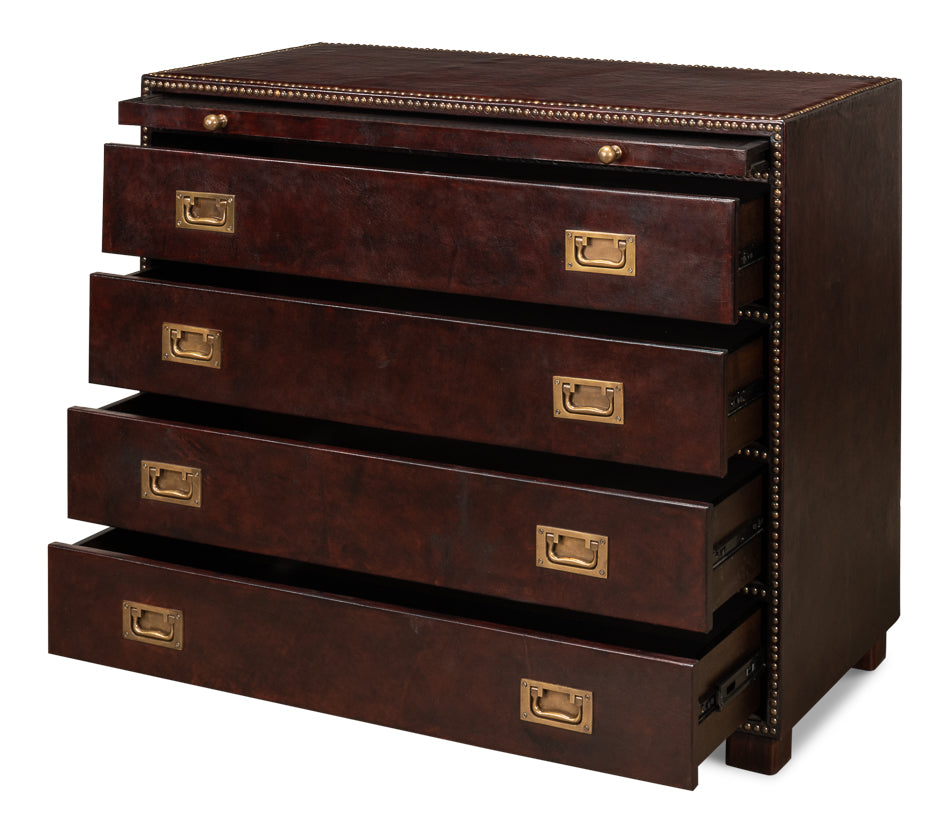 American Home Furniture | Sarreid - Studded Gentleman's Chest