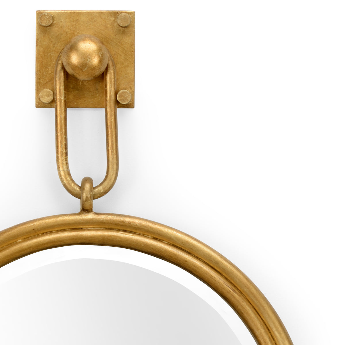 Antique Gold Leaf/Clear/Beveled