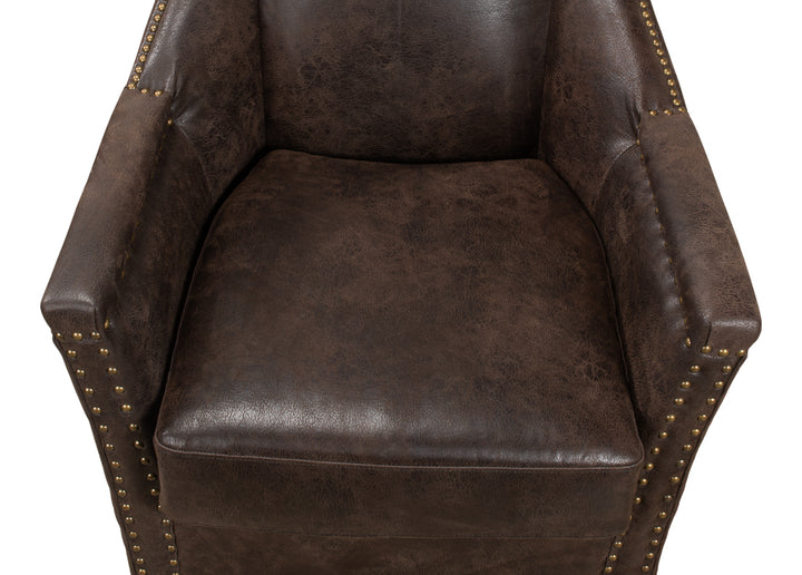 American Home Furniture | Sarreid - Granville Leather Chair