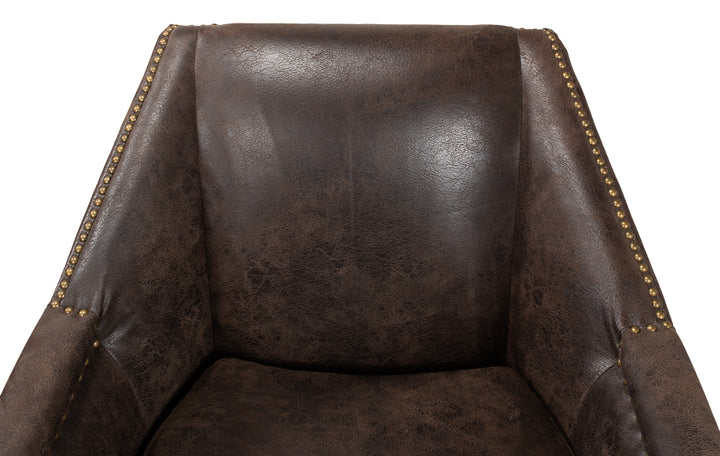 American Home Furniture | Sarreid - Granville Leather Chair