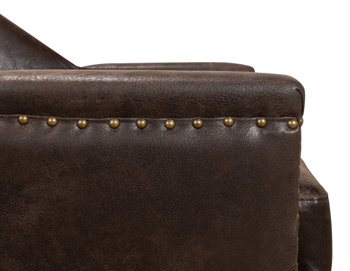 American Home Furniture | Sarreid - Granville Leather Chair