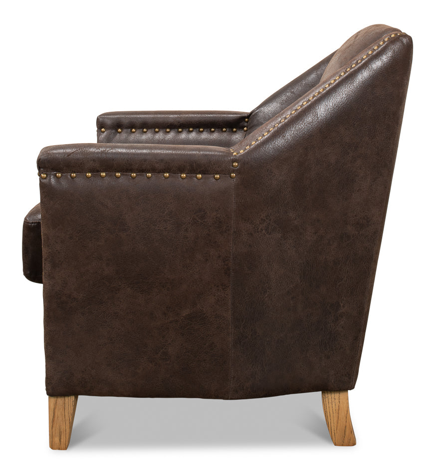 American Home Furniture | Sarreid - Granville Leather Chair