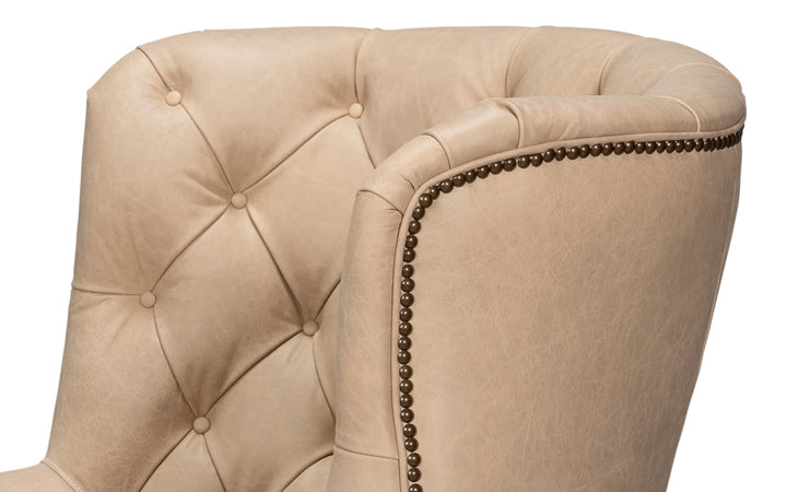 Welsh Cappuccino Leather Chair