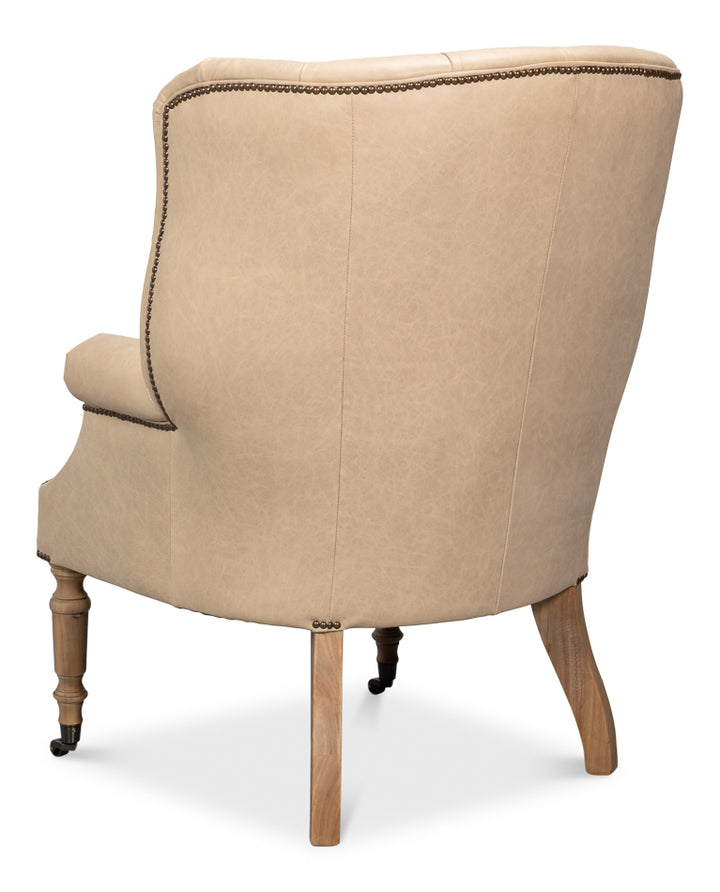 Welsh Cappuccino Leather Chair
