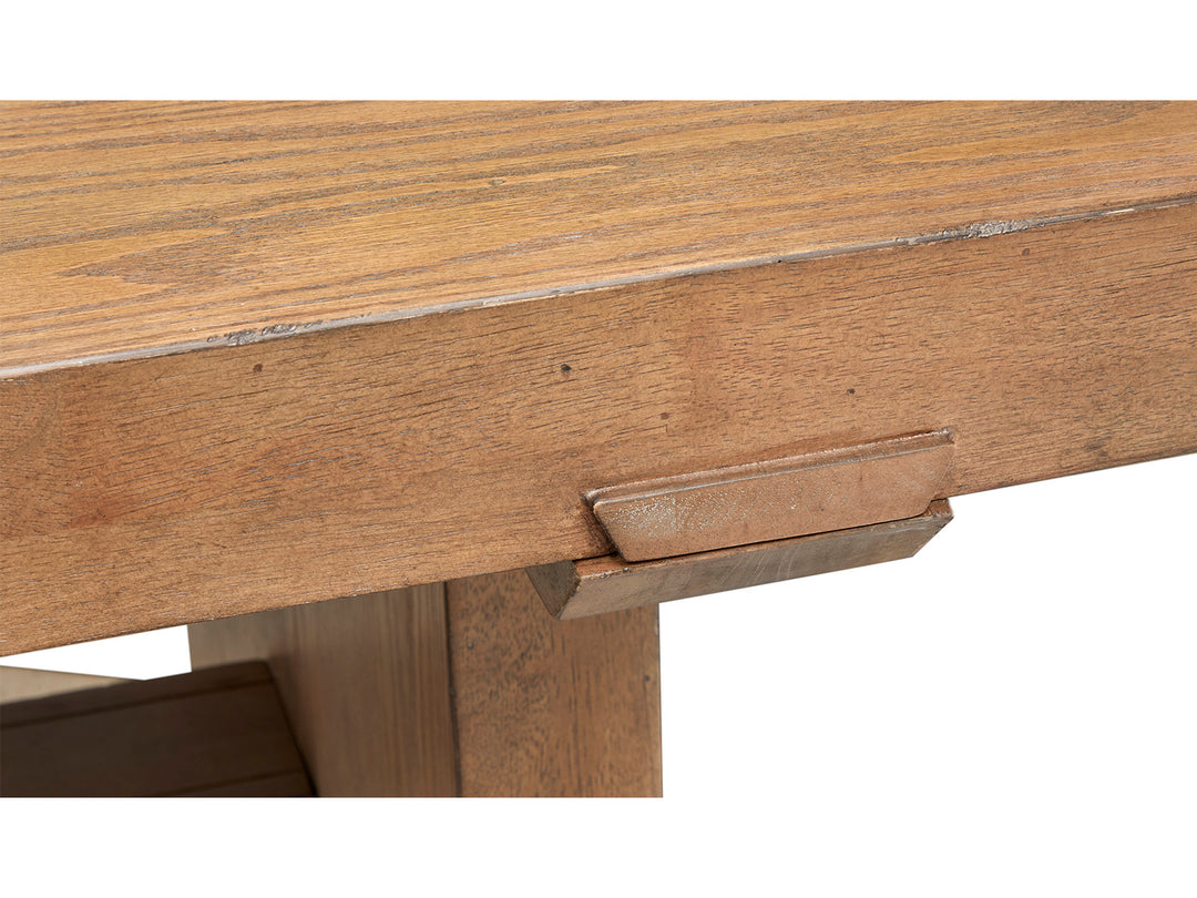 Lindon Belgian Wheat Trestle Dining Table - D5570-21