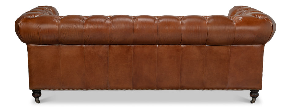 American Home Furniture | Sarreid - Castered Chesterfield Sofa