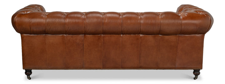 American Home Furniture | Sarreid - Castered Chesterfield Sofa