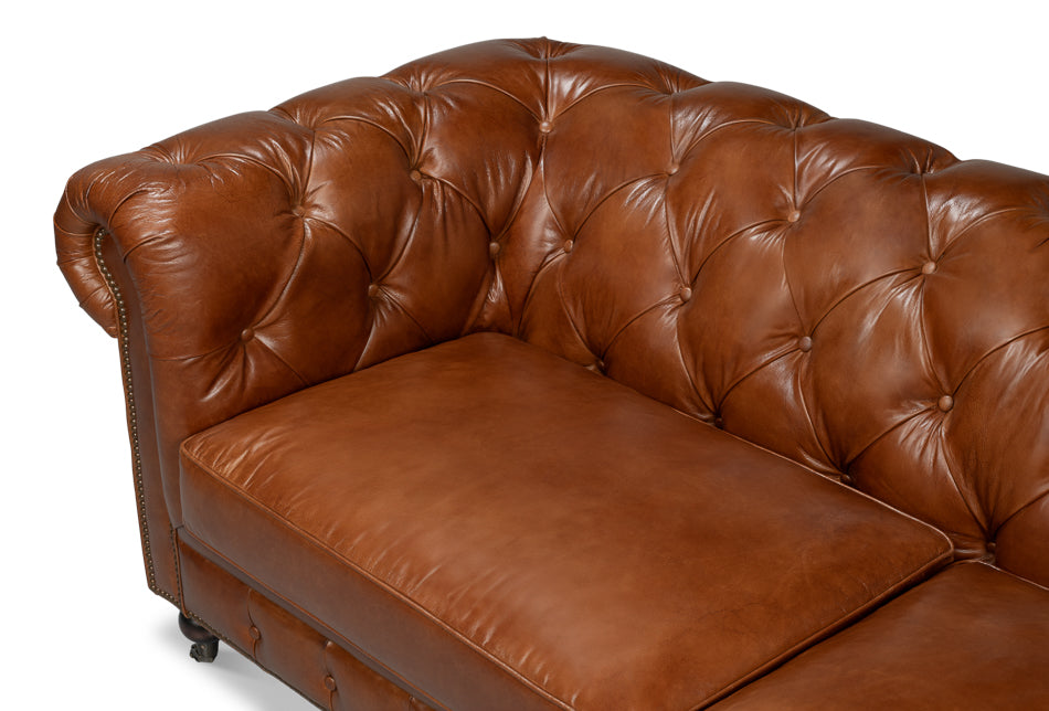 American Home Furniture | Sarreid - Castered Chesterfield Sofa