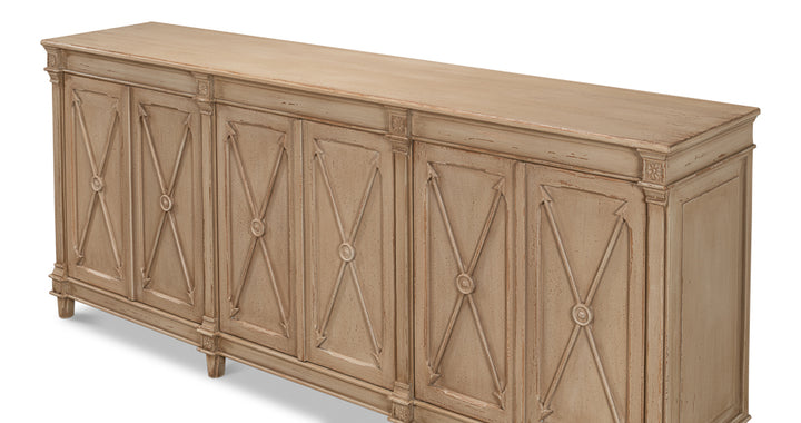 American Home Furniture | Sarreid - Marksman Sideboard - Dark Beige