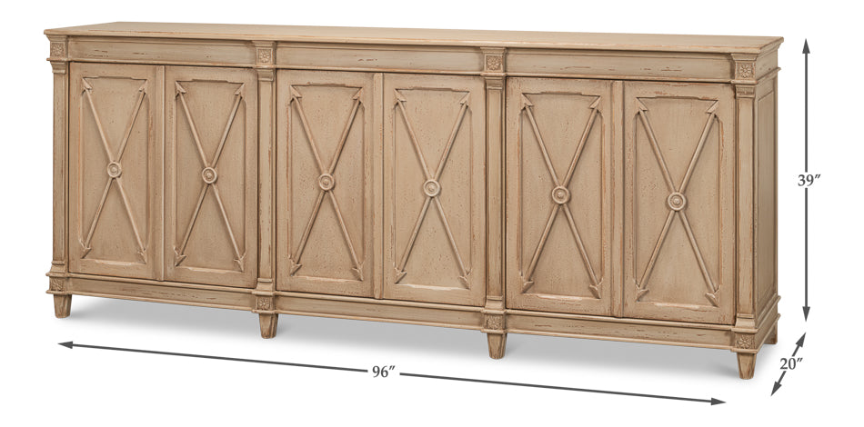 American Home Furniture | Sarreid - Marksman Sideboard - Dark Beige