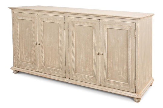Sarreid Pie Crust Door Sideboard SIDEBOARDS + CREDENZAS