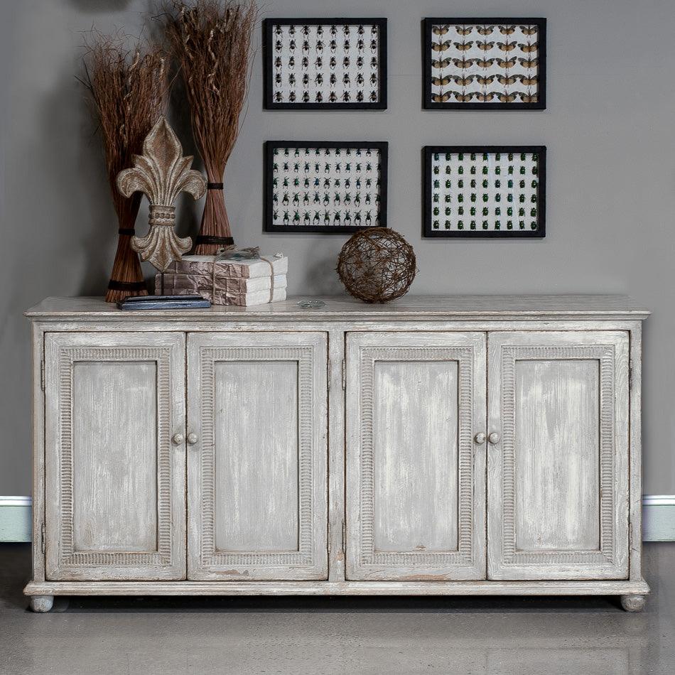 Sarreid Pie Crust Door Sideboard SIDEBOARDS + CREDENZAS